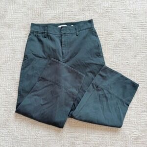 Vince Cropped Wide Leg TROUSER Pants Casual Work Utility SPRUCE GREEN Size 8‎